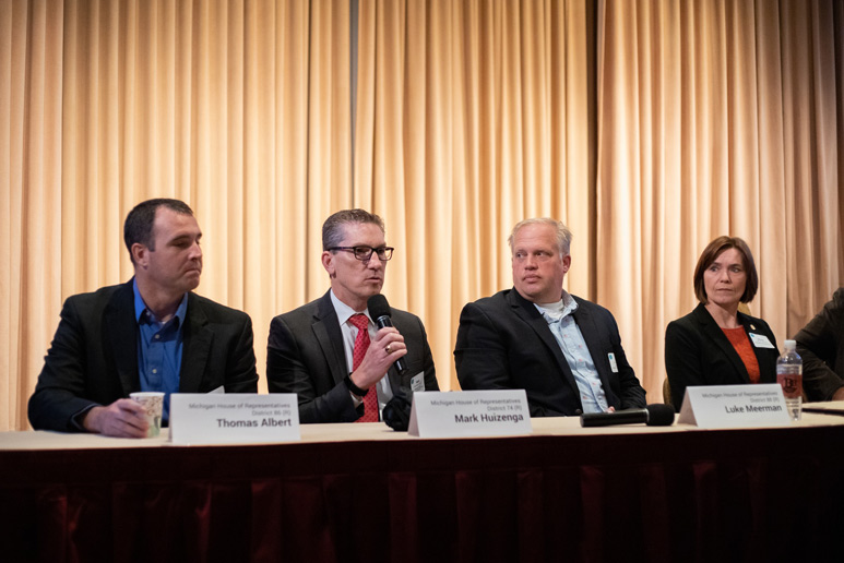 Thomas Albert Luke Meerman Mark Huizenga Winnie Brinks David LaGrand Grand Rapids Chamber panel